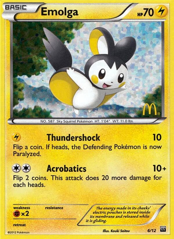 Emolga (6/12) [McDonald's Promos: 2012 Collection] | Exor Games Truro