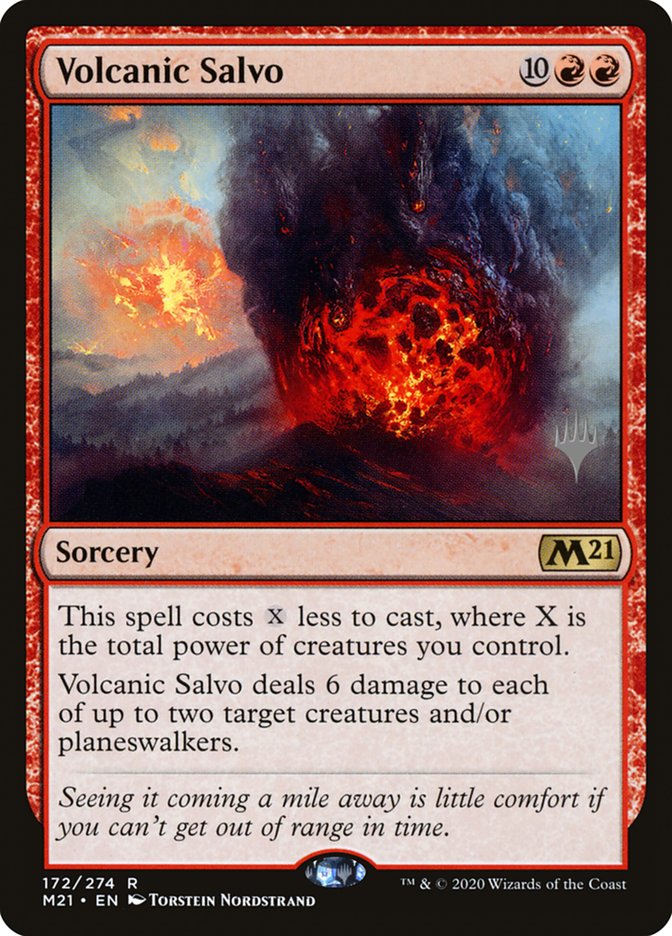 Volcanic Salvo (Promo Pack) [Core Set 2021 Promos] | Exor Games Truro