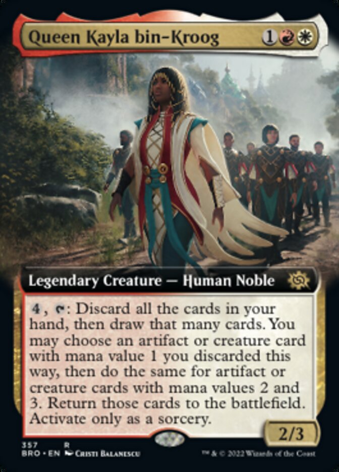 Queen Kayla bin-Kroog (Extended Art) [The Brothers' War] | Exor Games Truro