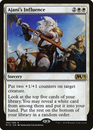 Ajani's Influence [Core Set 2019] | Exor Games Truro