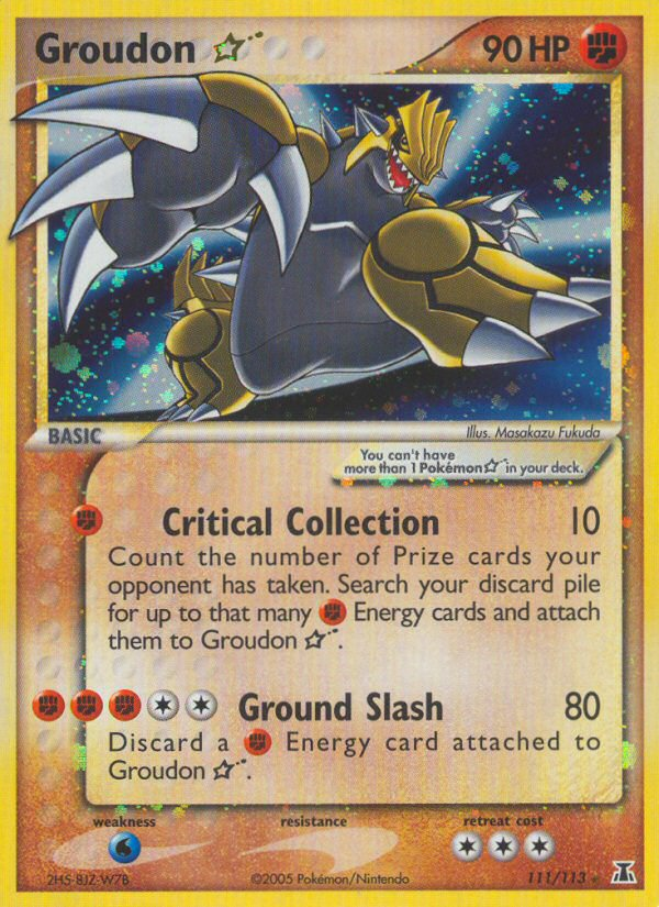 Groudon Star (111/113) [EX: Delta Species] | Exor Games Truro