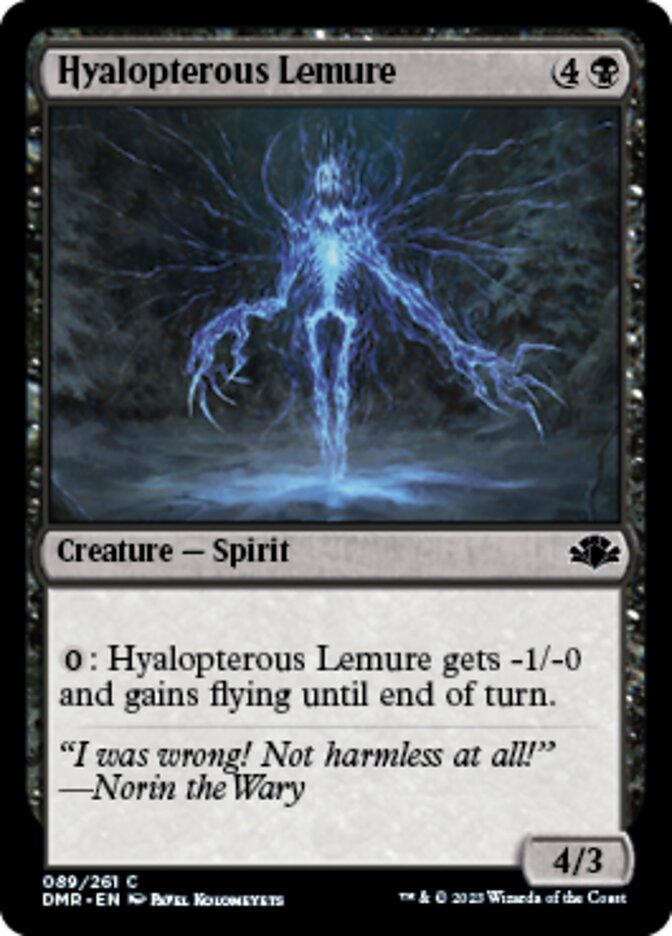 Hyalopterous Lemure [Dominaria Remastered] | Exor Games Truro