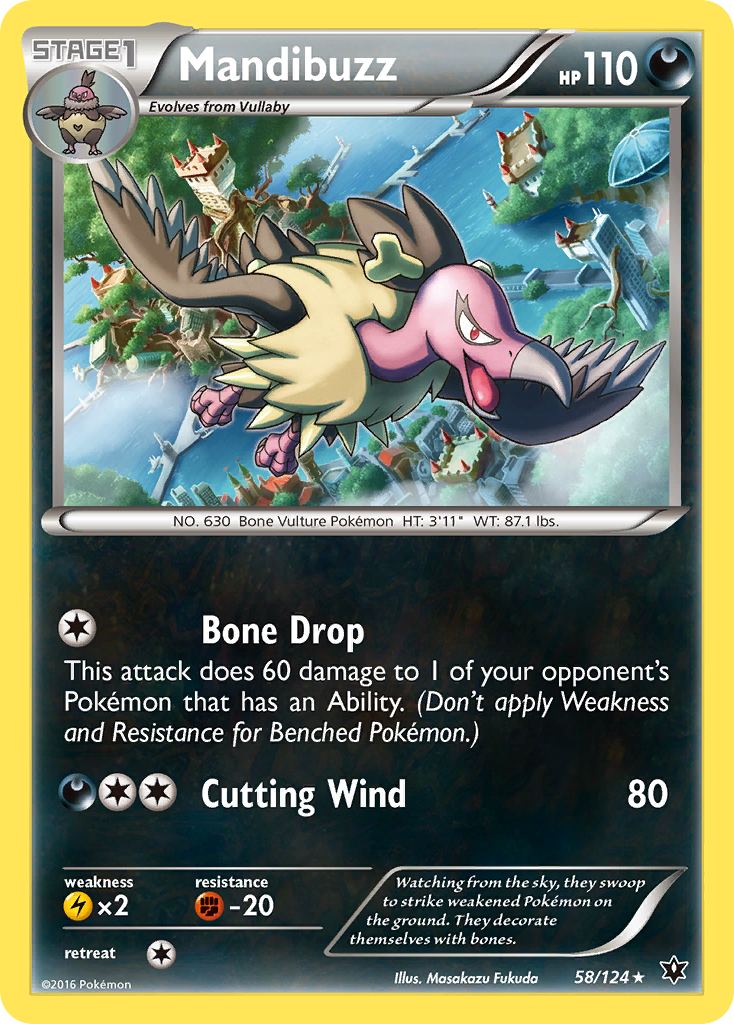 Mandibuzz (58/124) [XY: Fates Collide] | Exor Games Truro