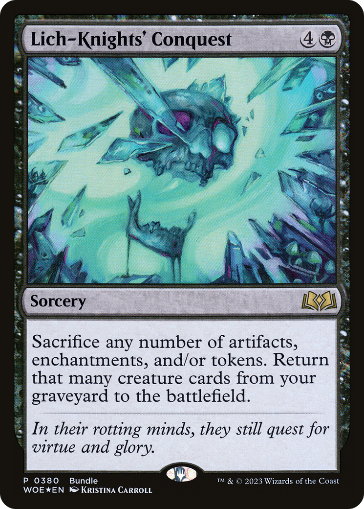 Lich-Knights' Conquest (Bundle) [Wilds of Eldraine Promos] | Exor Games Truro