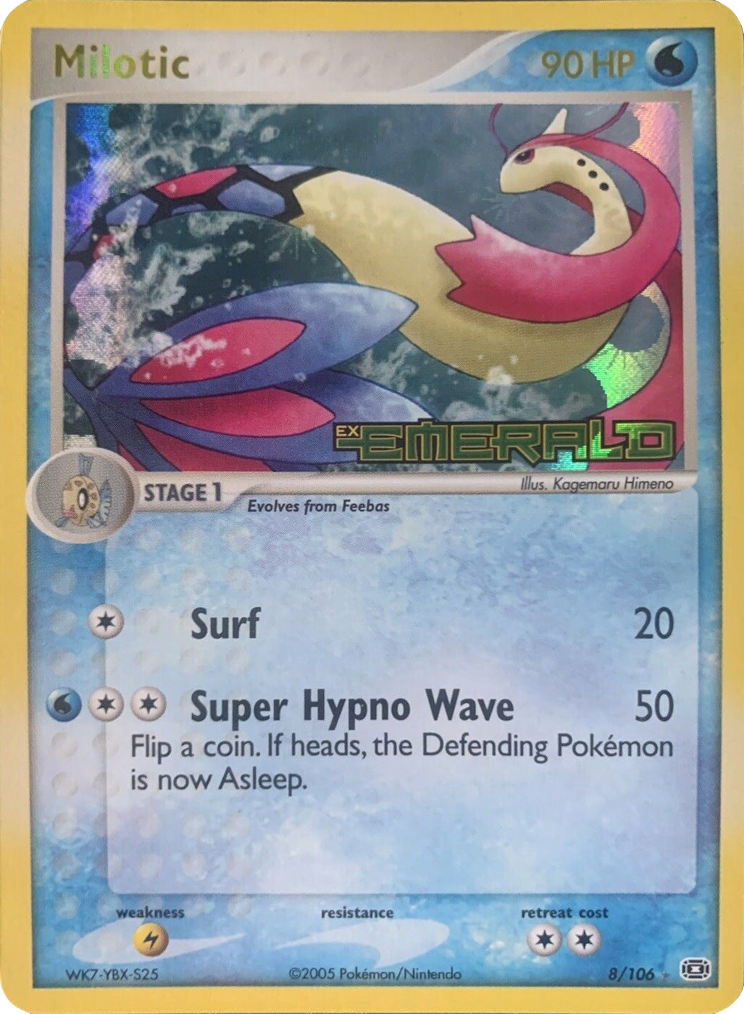 Milotic (8/106) (Stamped) [EX: Emerald] | Exor Games Truro