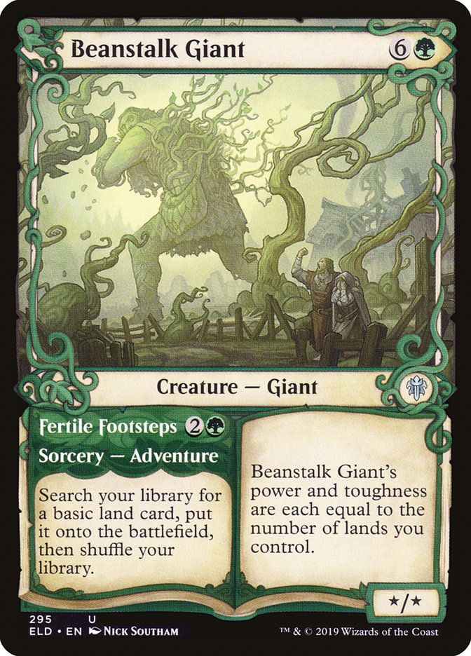 Beanstalk Giant // Fertile Footsteps (Showcase) [Throne of Eldraine] | Exor Games Truro