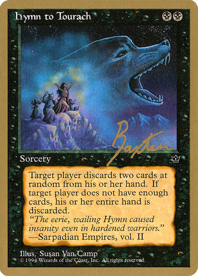 Hymn to Tourach (Wolf) (George Baxter) [Pro Tour Collector Set] | Exor Games Truro