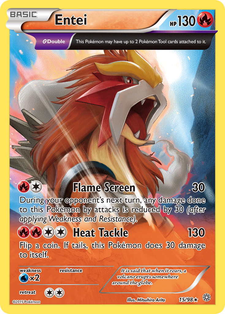 Entei (15/98) [XY: Ancient Origins] | Exor Games Truro