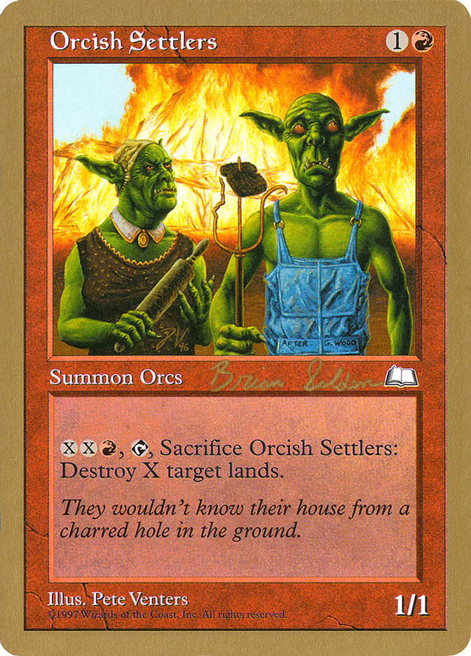 Orcish Settlers (Brian Selden) [World Championship Decks 1998] | Exor Games Truro