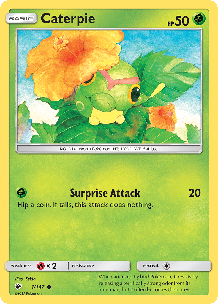 Caterpie (1/147) [Sun & Moon: Burning Shadows] | Exor Games Truro