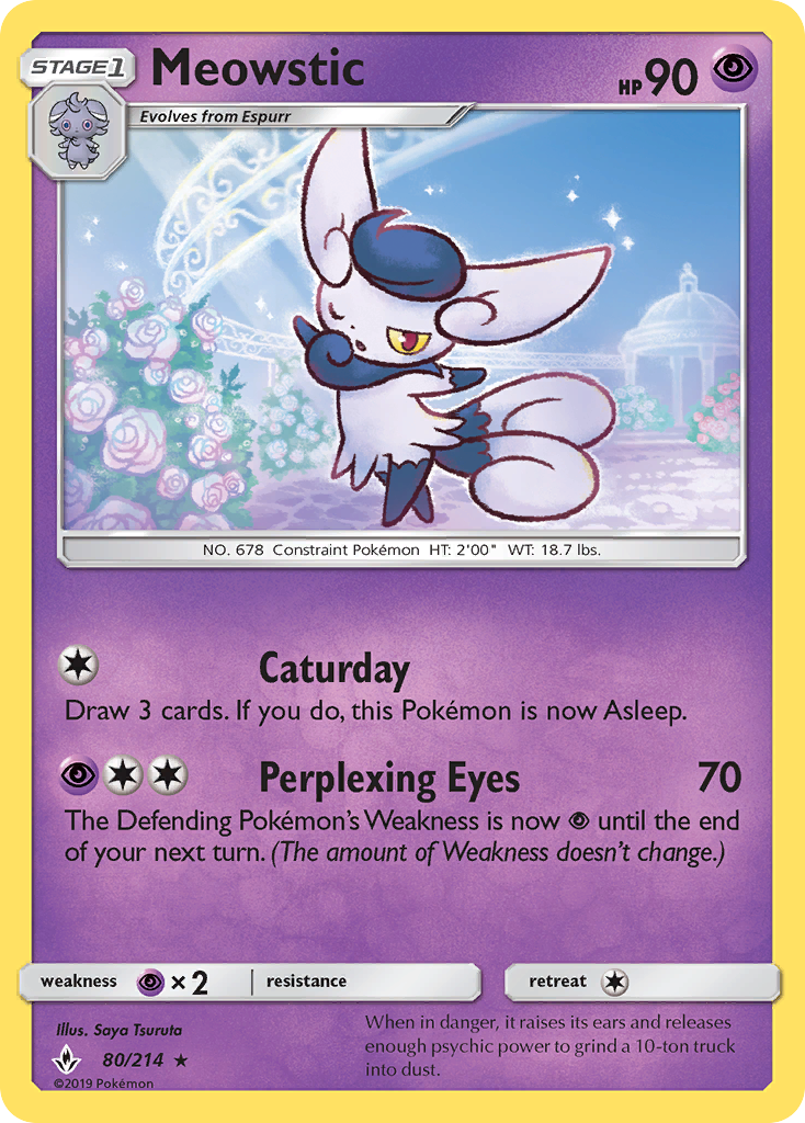 Meowstic (80/214) [Sun & Moon: Unbroken Bonds] | Exor Games Truro