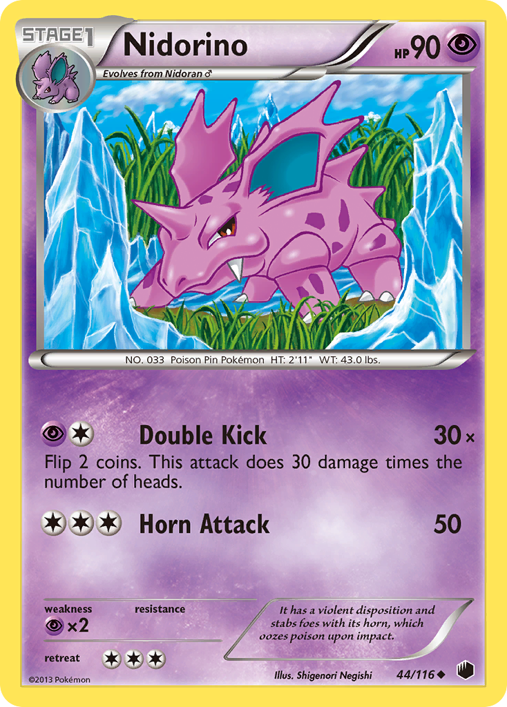 Nidorino (44/116) [Black & White: Plasma Freeze] | Exor Games Truro