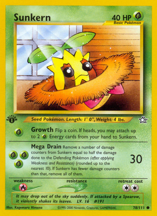 Sunkern (78/111) [Neo Genesis 1st Edition] | Exor Games Truro