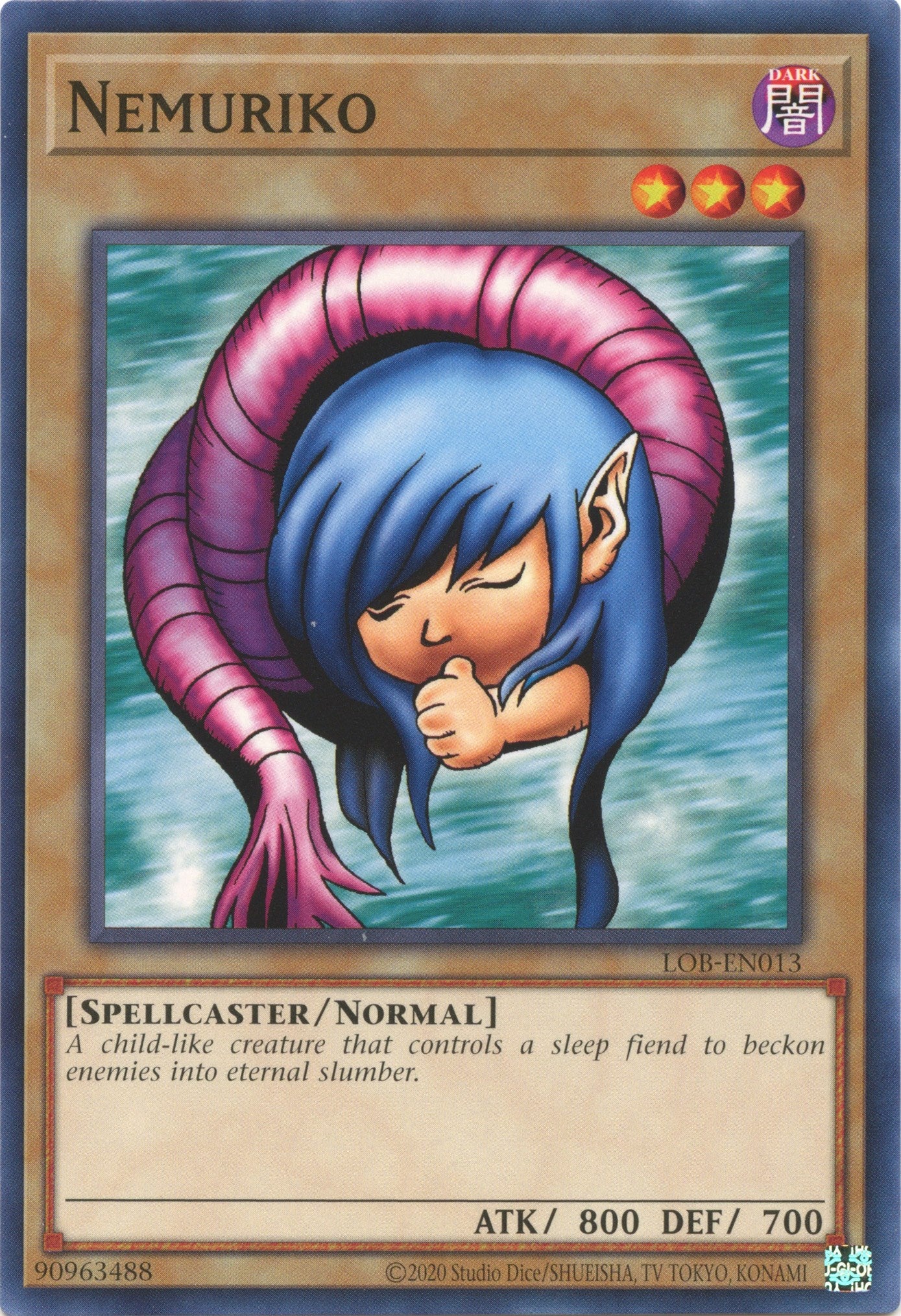 Nemuriko (25th Anniversary) [LOB-EN013] Common | Exor Games Truro