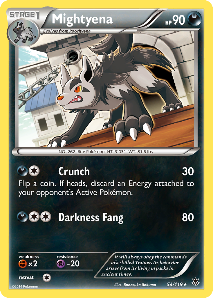 Mightyena (54/119) [XY: Phantom Forces] | Exor Games Truro