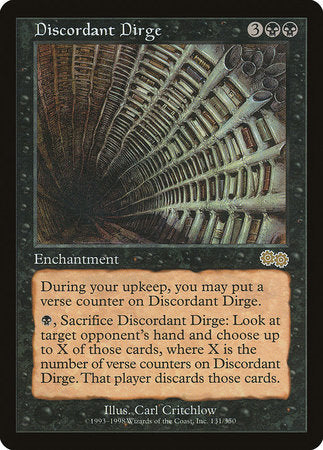Discordant Dirge [Urza's Saga] | Exor Games Truro