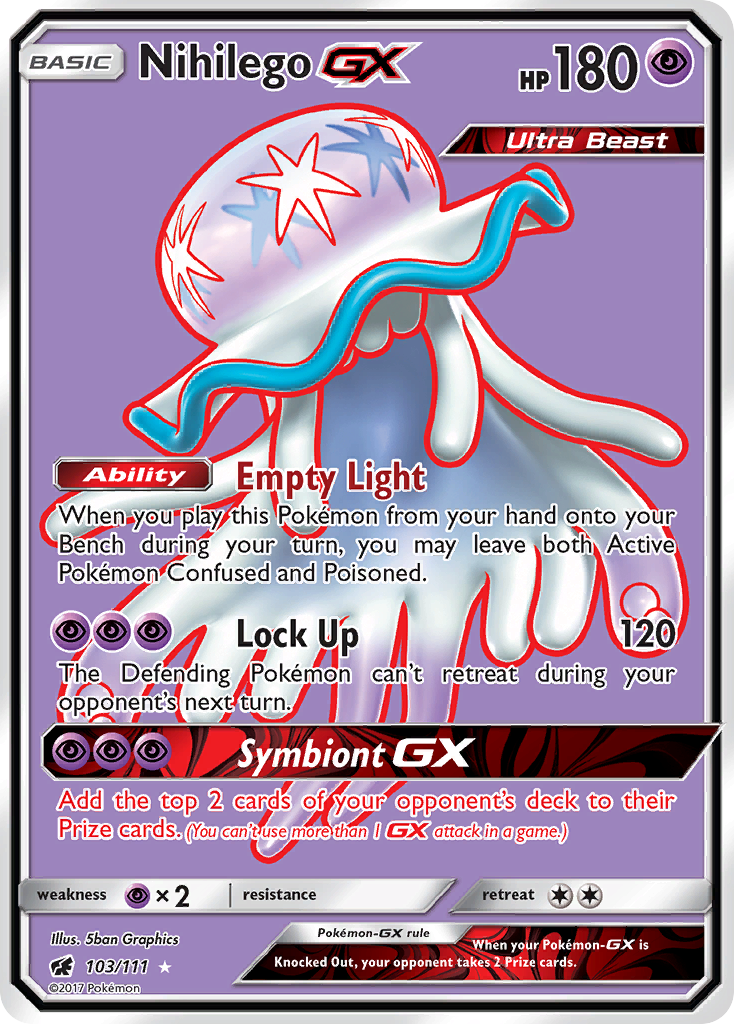 Nihilego GX (103/111) [Sun & Moon: Crimson Invasion] | Exor Games Truro