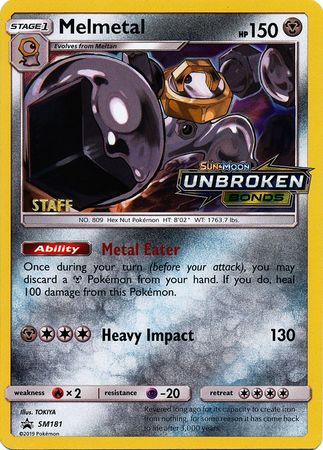 Melmetal (SM181) (Staff Prerelease Promo) [Sun & Moon: Black Star Promos] | Exor Games Truro