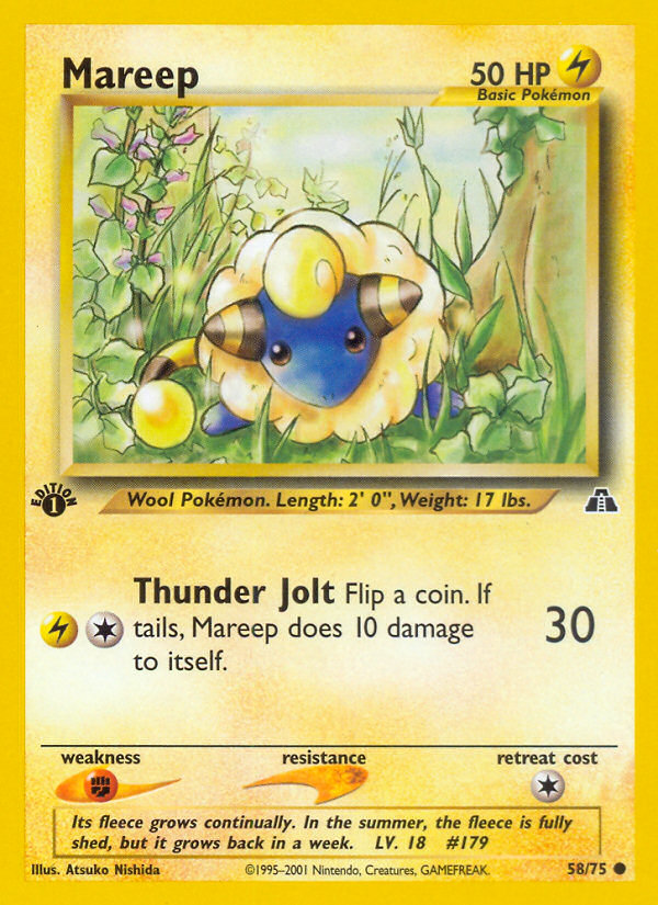 Mareep (58/75) [Neo Discovery 1st Edition] | Exor Games Truro