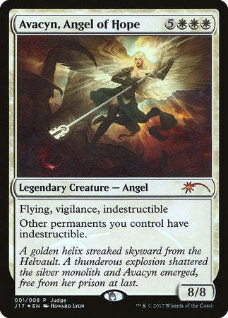 Avacyn, Angel of Hope [Judge Gift Cards 2017] | Exor Games Truro