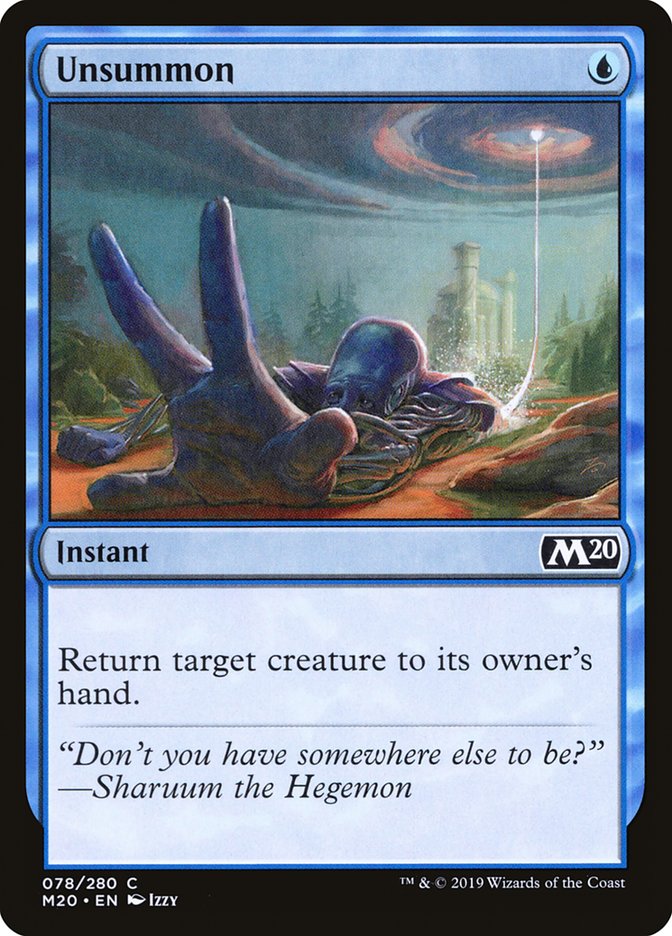 Unsummon [Core Set 2020] | Exor Games Truro