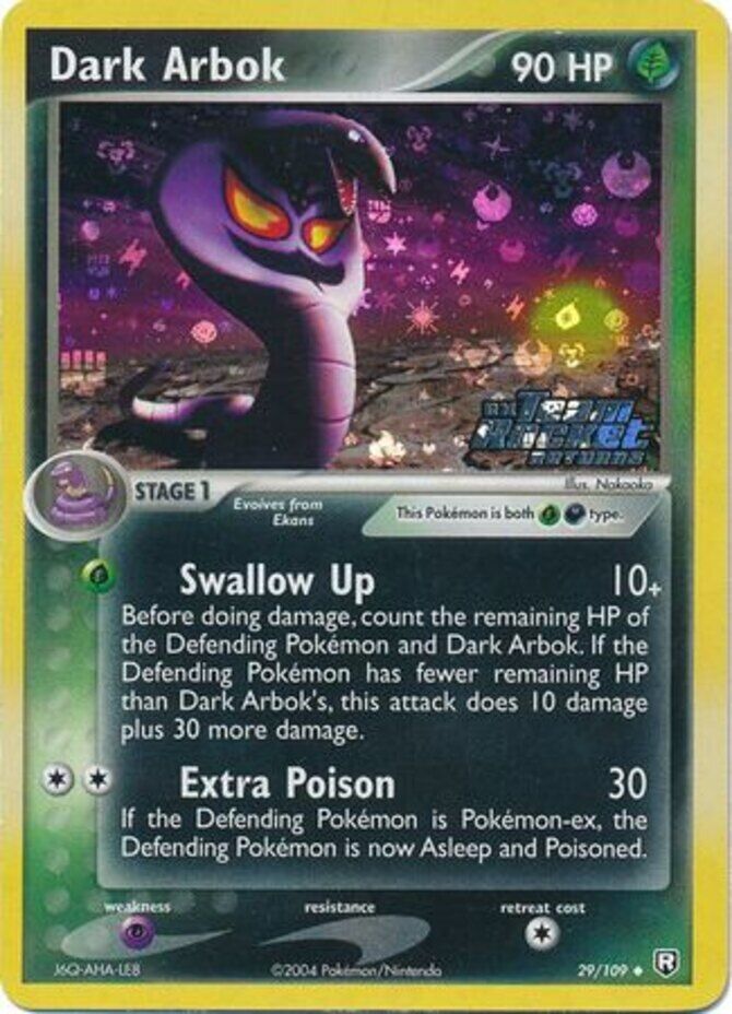 Dark Arbok (29/109) (Stamped) [EX: Team Rocket Returns] | Exor Games Truro