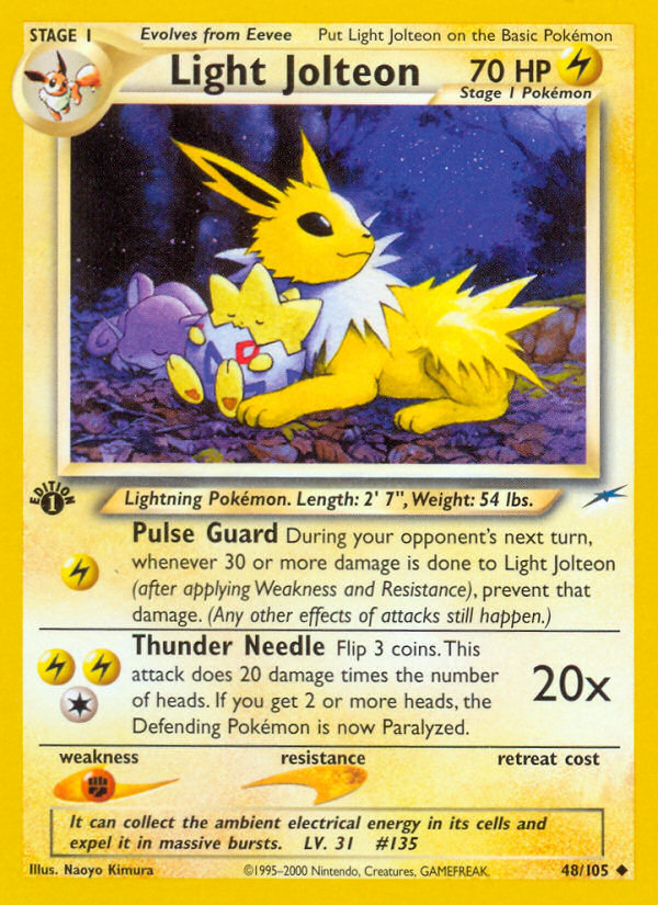 Light Jolteon (48/105) [Neo Destiny 1st Edition] | Exor Games Truro