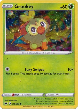 Grookey (010/202) (Cosmos Holo) [Sword & Shield: Base Set] | Exor Games Truro