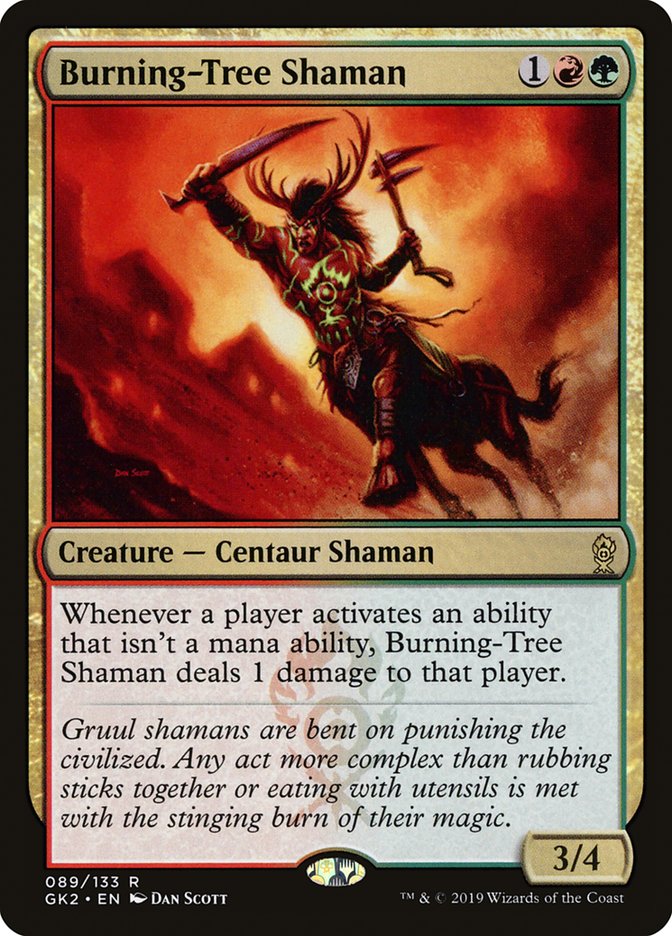 Burning-Tree Shaman [Ravnica Allegiance Guild Kit] | Exor Games Truro