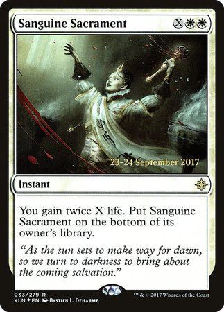 Sanguine Sacrament [Ixalan Promos] | Exor Games Truro