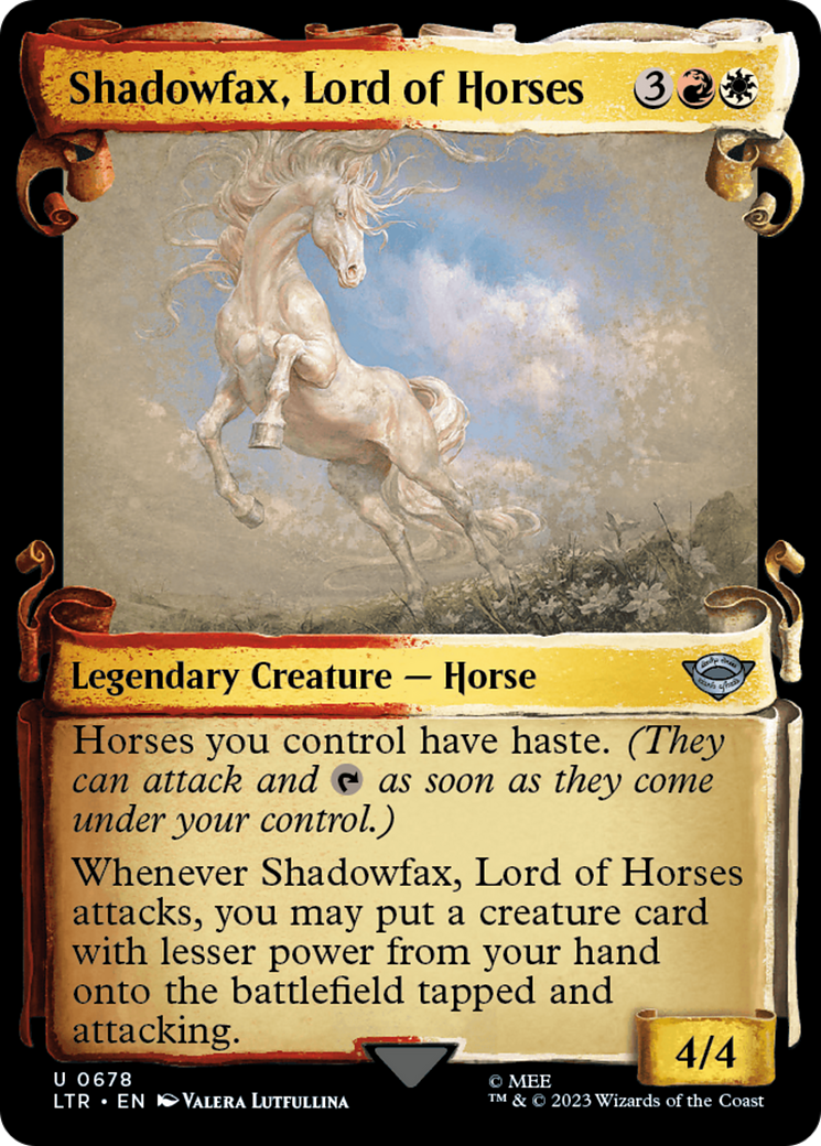 Shadowfax, Lord of Horses [The Lord of the Rings: Tales of Middle-Earth Showcase Scrolls] | Exor Games Truro