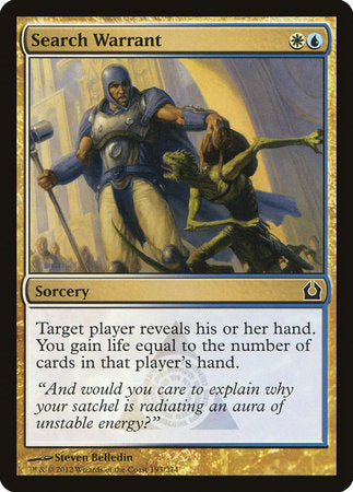Search Warrant [Return to Ravnica] | Exor Games Truro
