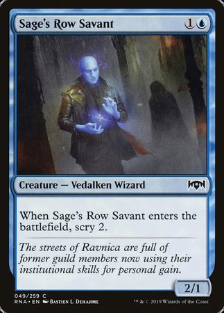 Sage's Row Savant [Ravnica Allegiance] | Exor Games Truro