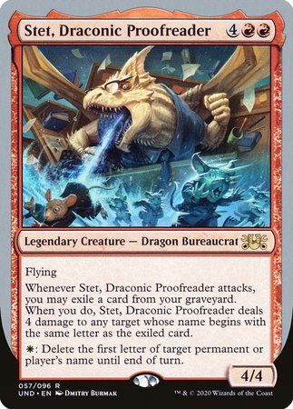 Stet, Draconic Proofreader [Unsanctioned] | Exor Games Truro