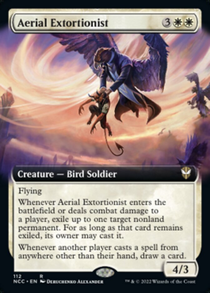 Aerial Extortionist (Extended Art) [Streets of New Capenna Commander] | Exor Games Truro