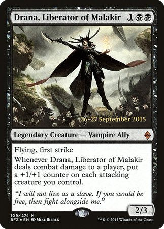 Drana, Liberator of Malakir [Battle for Zendikar Promos] | Exor Games Truro