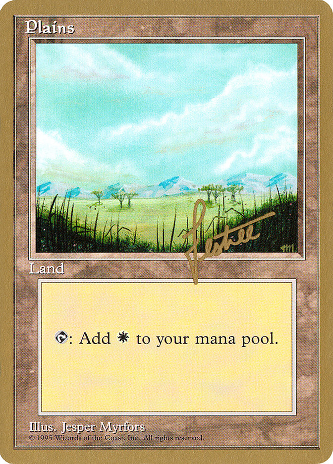 Plains (bl365) (Bertrand Lestree) [Pro Tour Collector Set] | Exor Games Truro