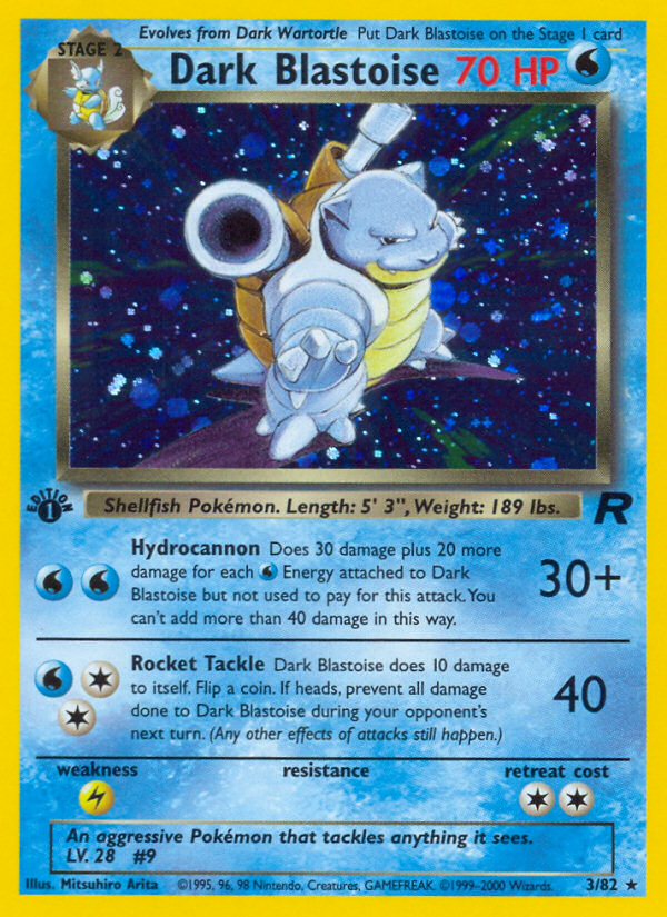 Dark Blastoise (3/82) [Team Rocket 1st Edition] | Exor Games Truro