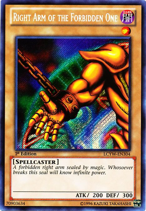 Right Arm of the Forbidden One [LCYW-EN304] Secret Rare | Exor Games Truro