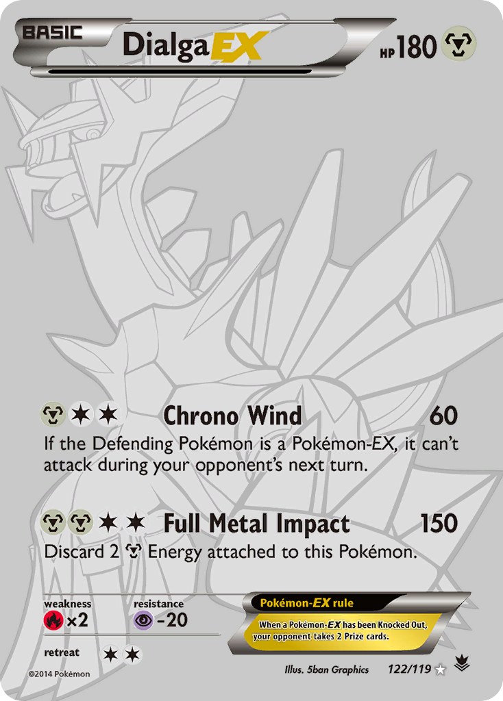 Dialga EX (122/119) [XY: Phantom Forces] | Exor Games Truro