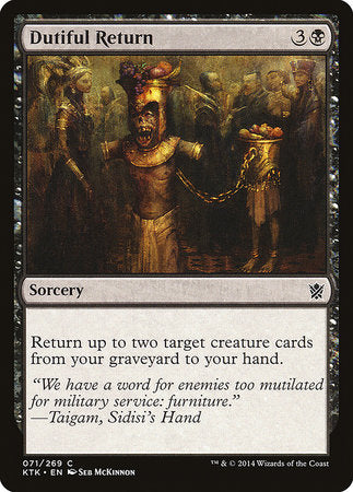 Dutiful Return [Khans of Tarkir] | Exor Games Truro