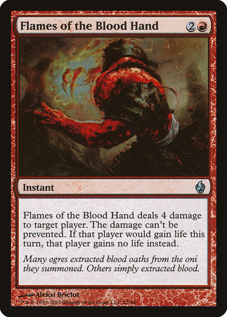 Flames of the Blood Hand [Premium Deck Series: Fire and Lightning] | Exor Games Truro