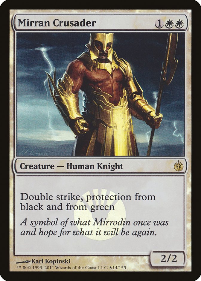 Mirran Crusader (Buy-A-Box) [Mirrodin Besieged Promos] | Exor Games Truro