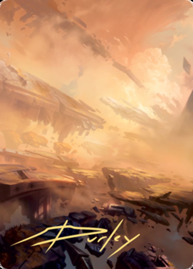 Plains 1 Art Card (Gold-Stamped Signature) [Zendikar Rising Art Series] | Exor Games Truro