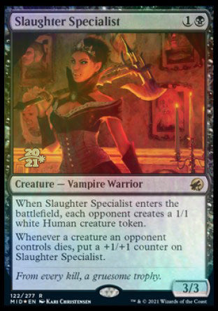 Slaughter Specialist [Innistrad: Midnight Hunt Prerelease Promos] | Exor Games Truro