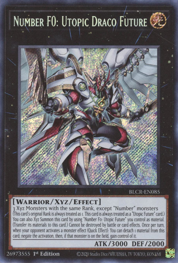 Number F0: Utopic Draco Future [BLCR-EN085] Secret Rare | Exor Games Truro