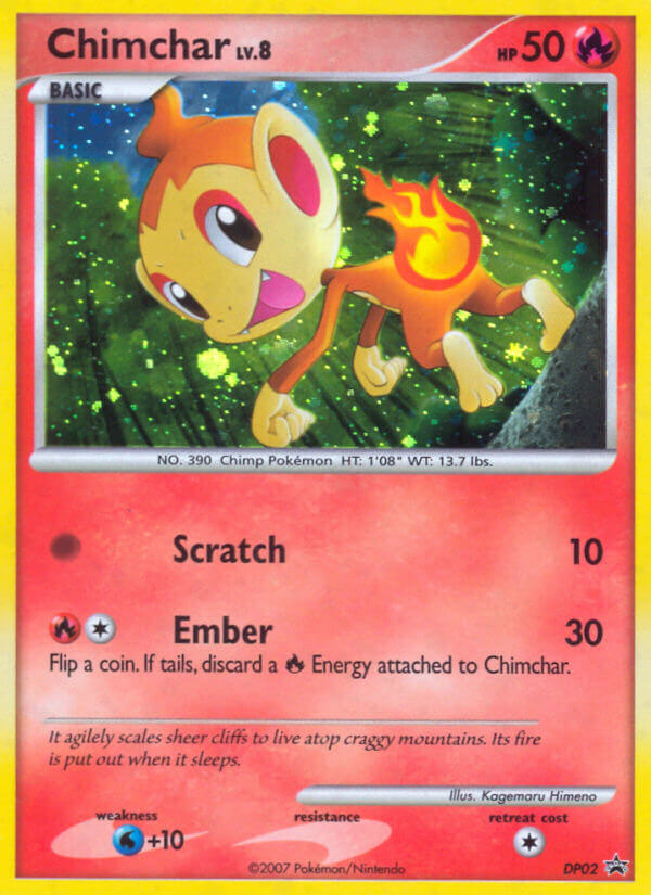 Chimchar (DP02) [Diamond & Pearl: Black Star Promos] | Exor Games Truro