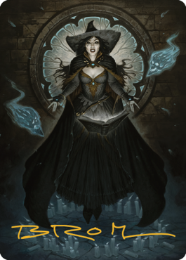 Tasha, the Witch Queen Art Card (76) (Gold-Stamped Signature) [Commander Legends: Battle for Baldur's Gate Art Series] | Exor Games Truro