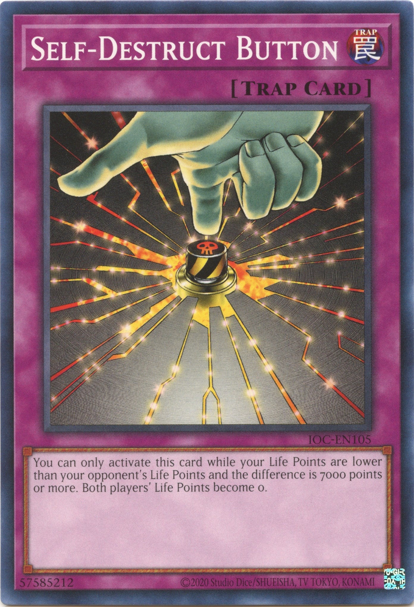 Self-Destruct Button (25th Anniversary) [IOC-EN105] Common | Exor Games Truro