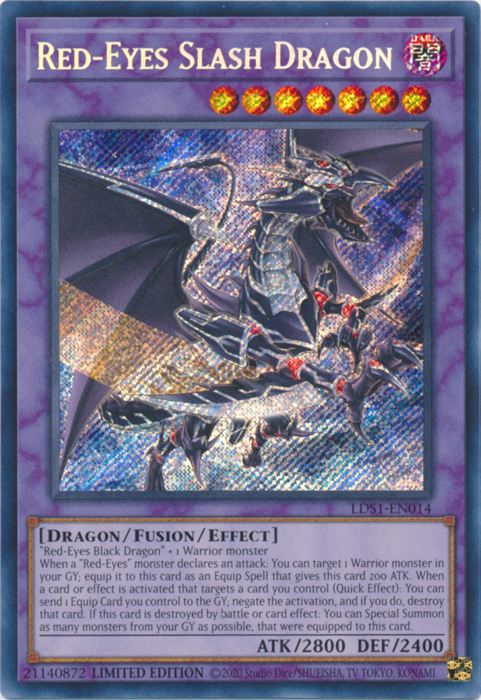 Red-Eyes Slash Dragon [LDS1-EN014] Secret Rare | Exor Games Truro